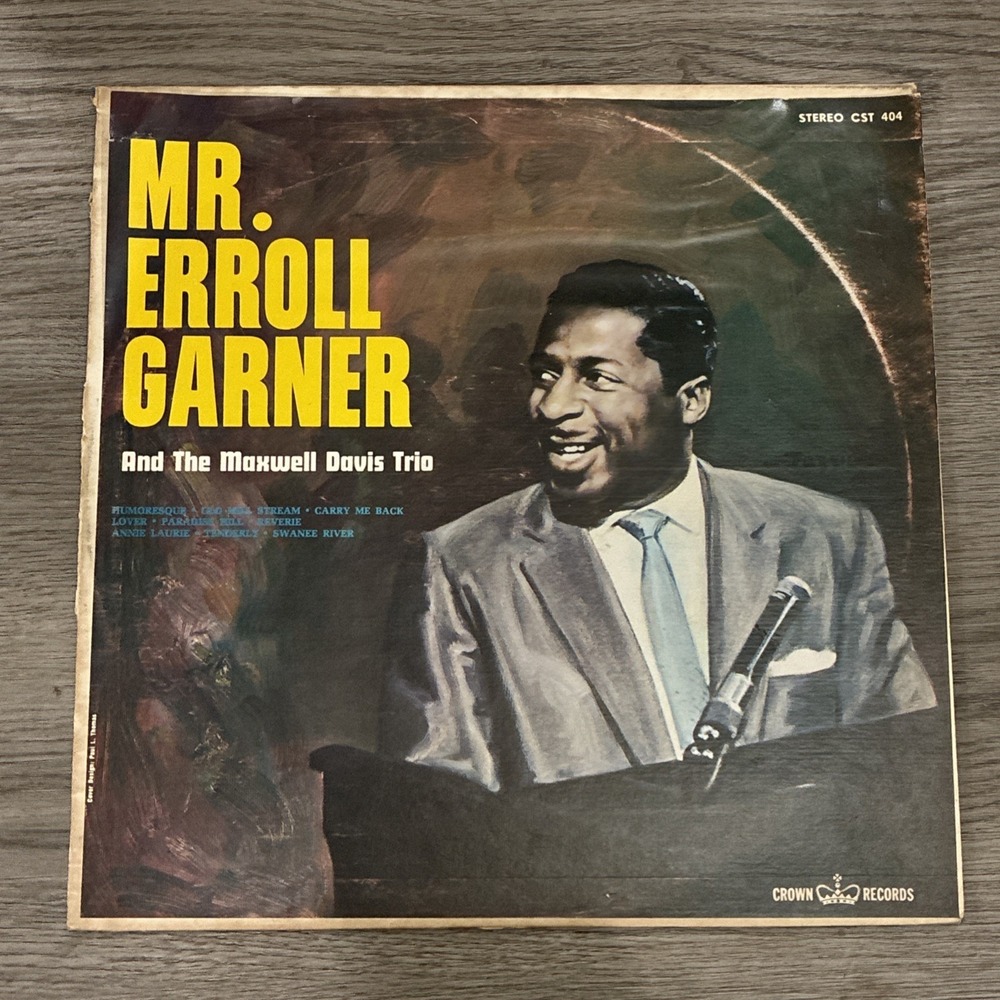 MR. ERROLL GARNER AND THE MAXWELL DAVIS TRIO rare LP Jazz Soul